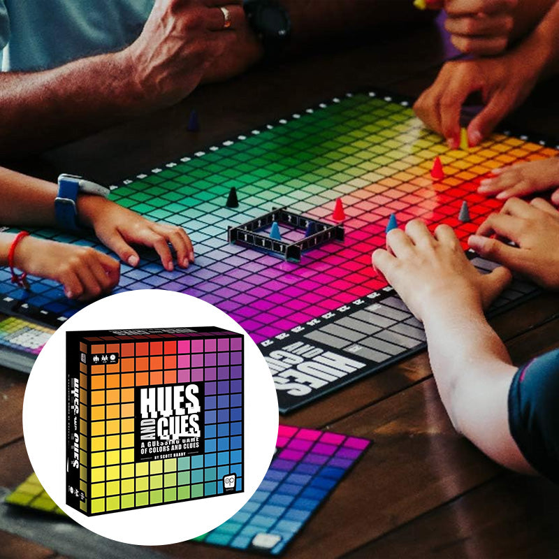 HUES AND CUES Riddle Board Game