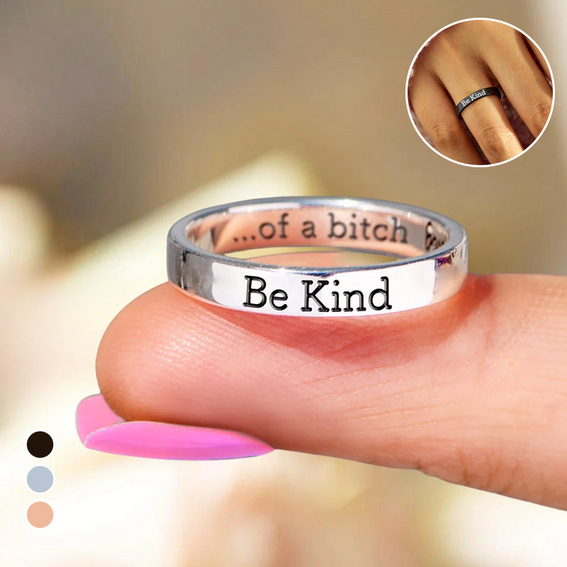 BeKind Pattern Ring