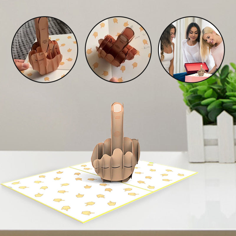 Something Special Just For Youy Middle Finger Pop Up Card