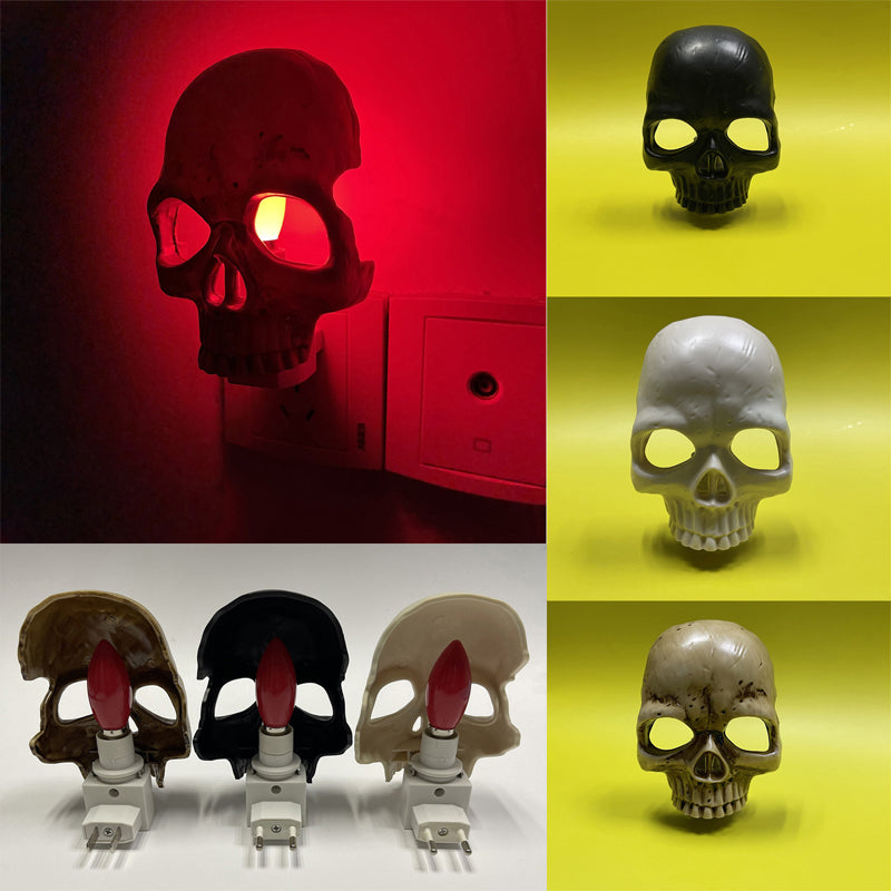 Hyper-realistic Human Skull Night Light