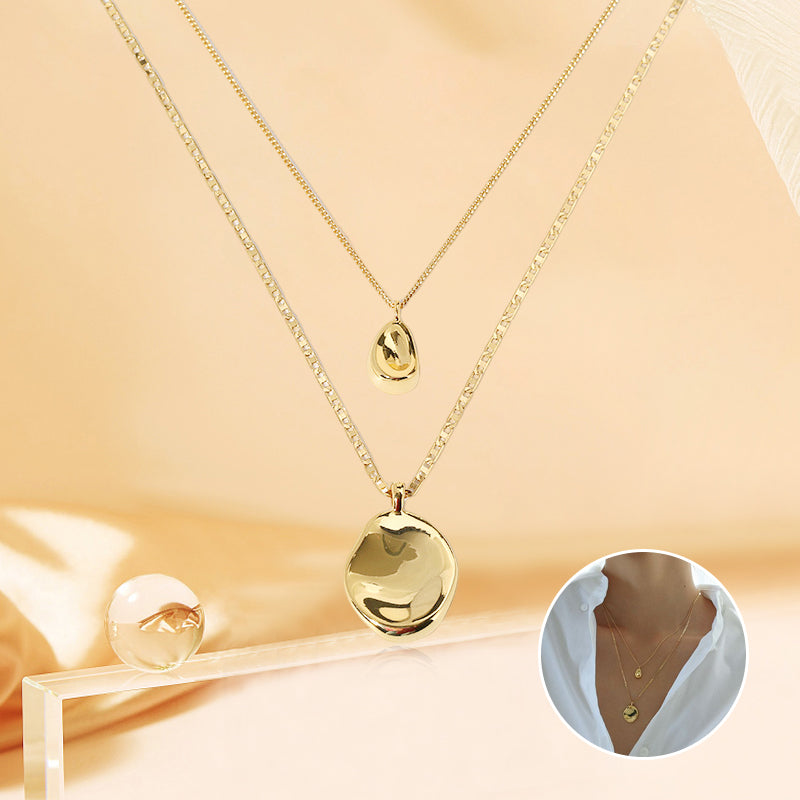 Irregular Double Layer Necklace