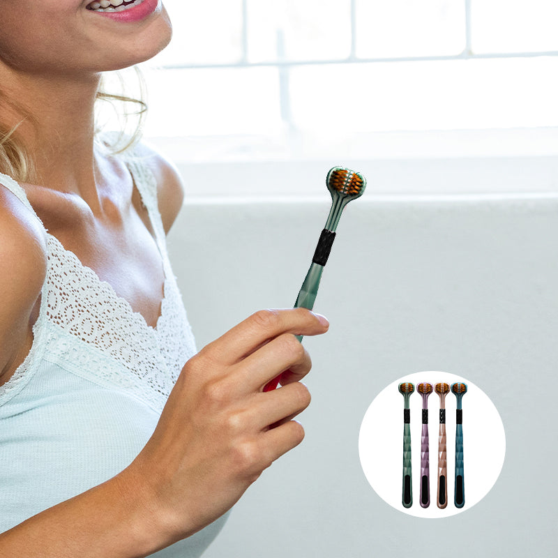 Three-sided Soft-covered Toothbrush