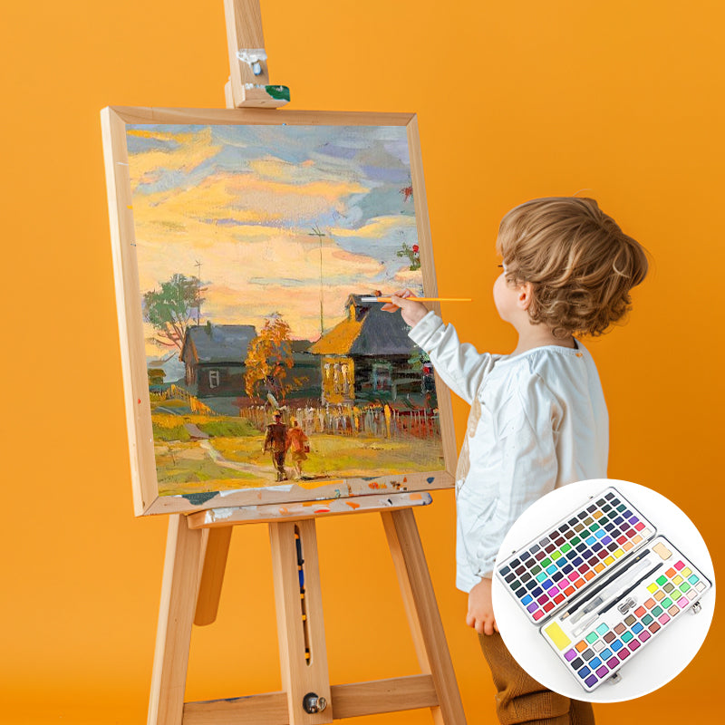 128 Color Solid Watercolor Set