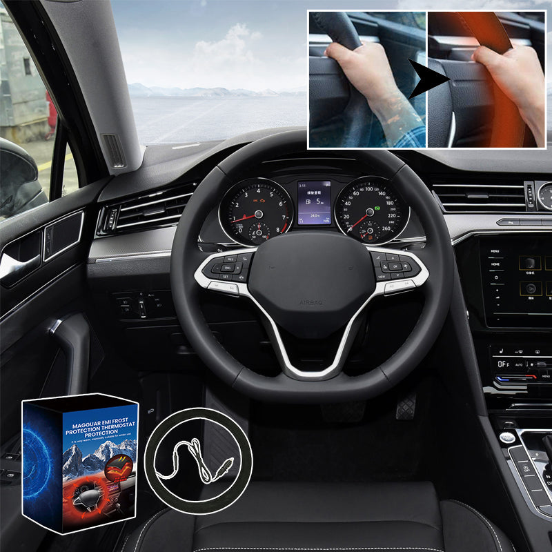 Heated steering wheel cover