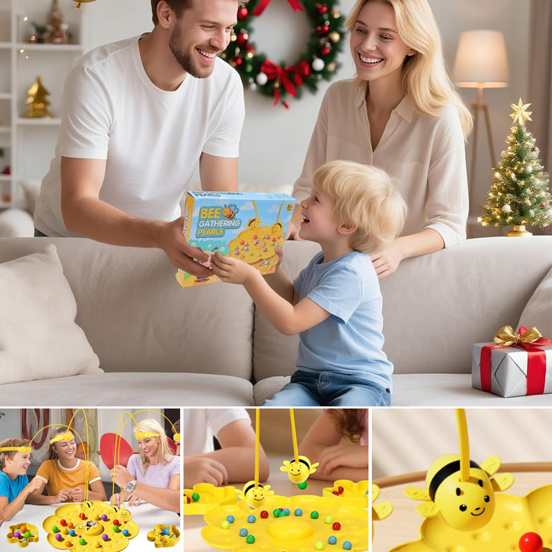 Multifunctional Magnetic Bee Toy String Game