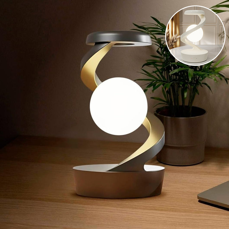 Floating wireless charging desk lamp