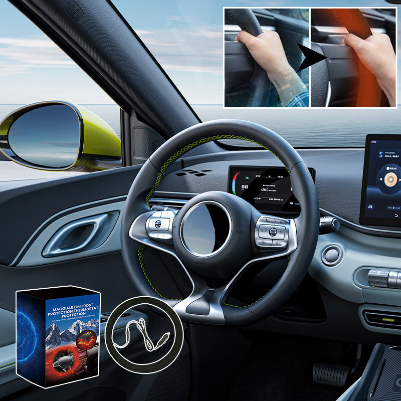 Heated steering wheel cover
