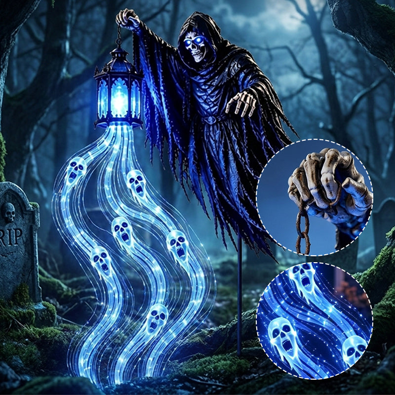 Halloween Reaper Lantern Yard Light