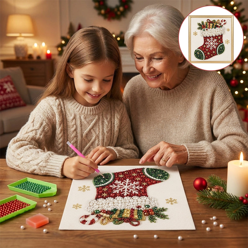 DIY Christmas Pearl Diamond Painting Art Kit