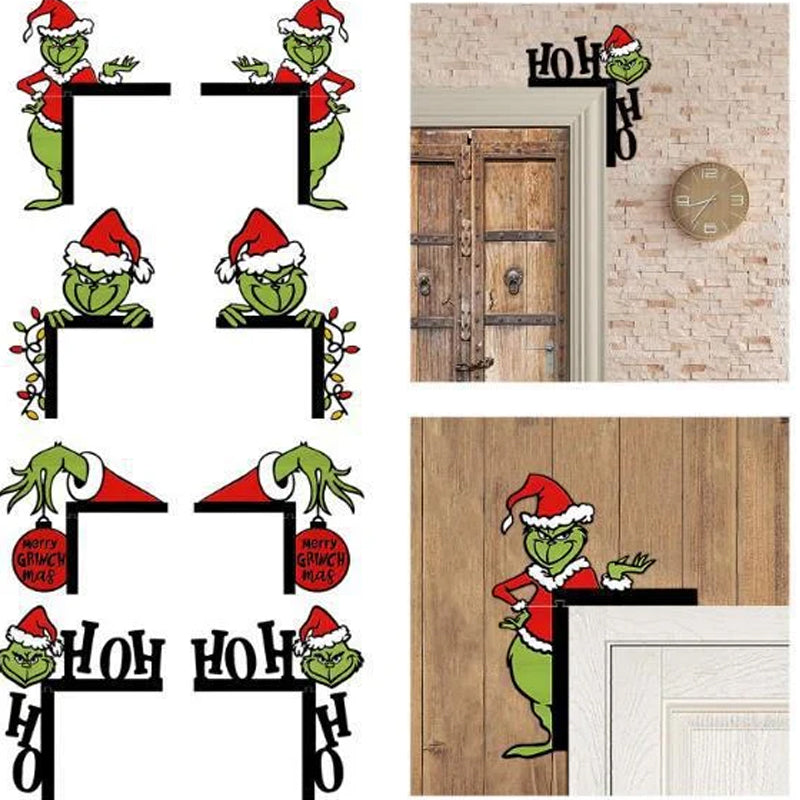 Grinch Holiday Door Corner