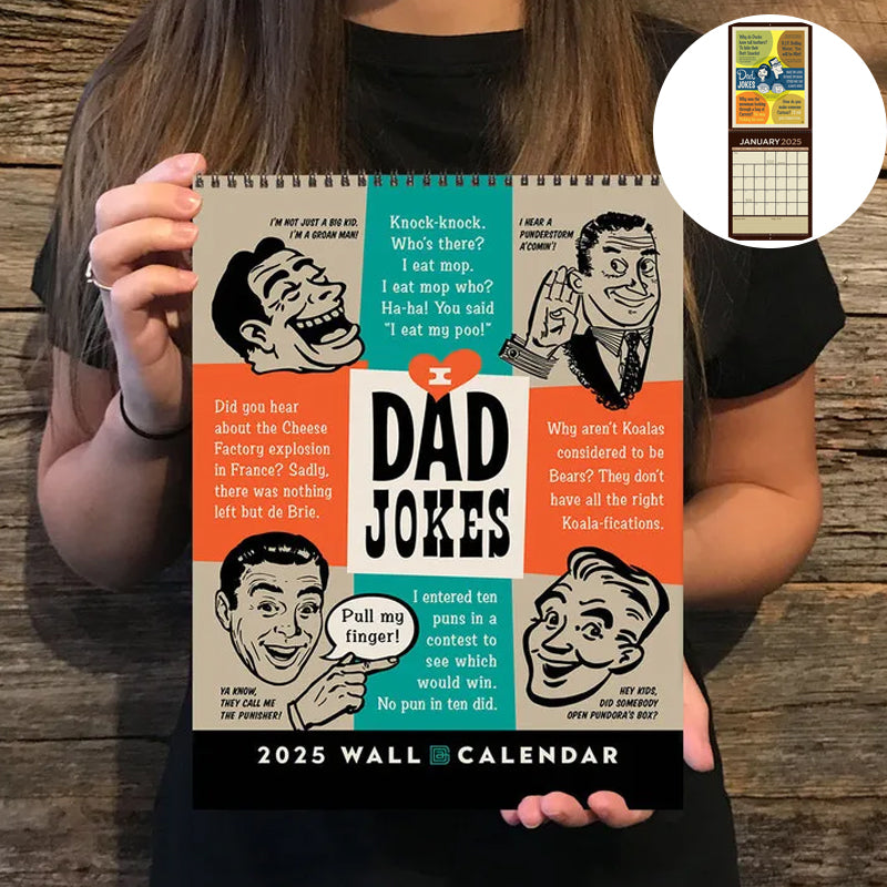 📅2025 Wall Calendar: Dad Jokes