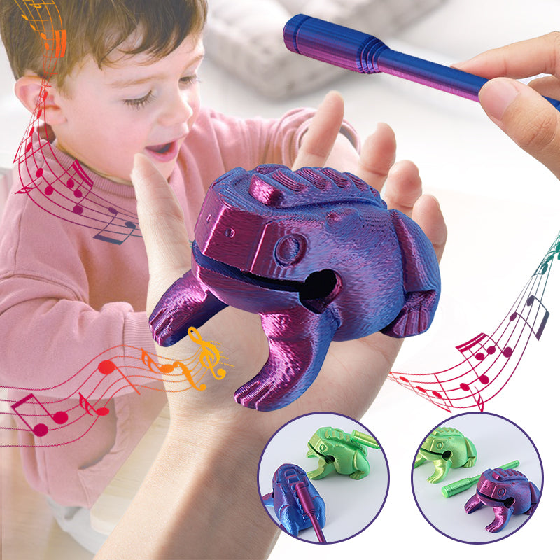 Mini Musical Frog Figurine