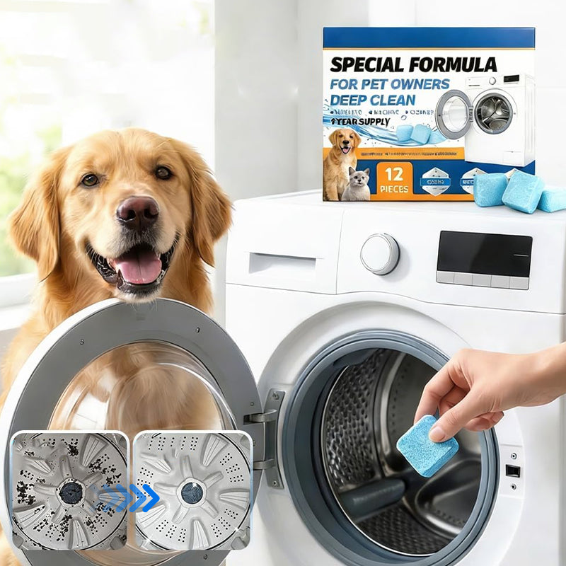 Pet-Specific Washing Machine Cleaning Tablets