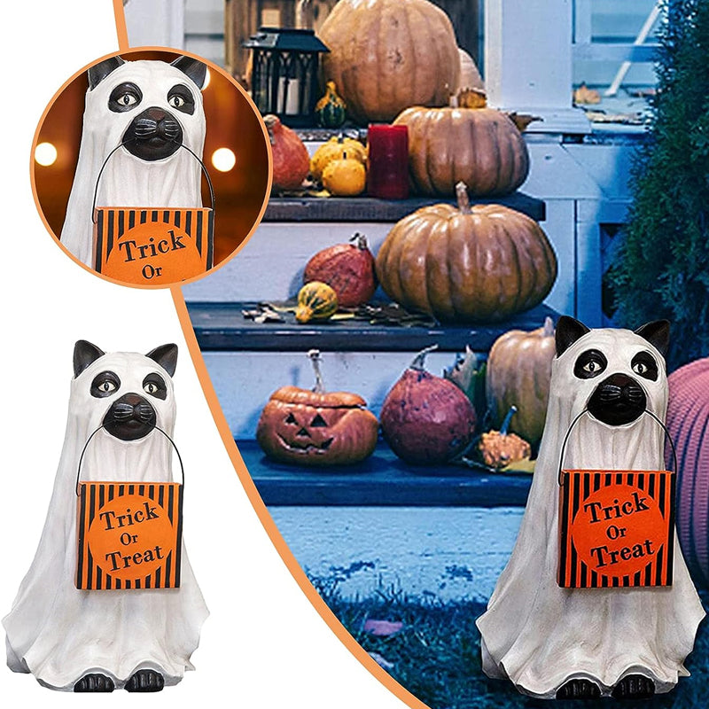 Halloween Pumpkin Ghost  Cat Candy Bowl Holder