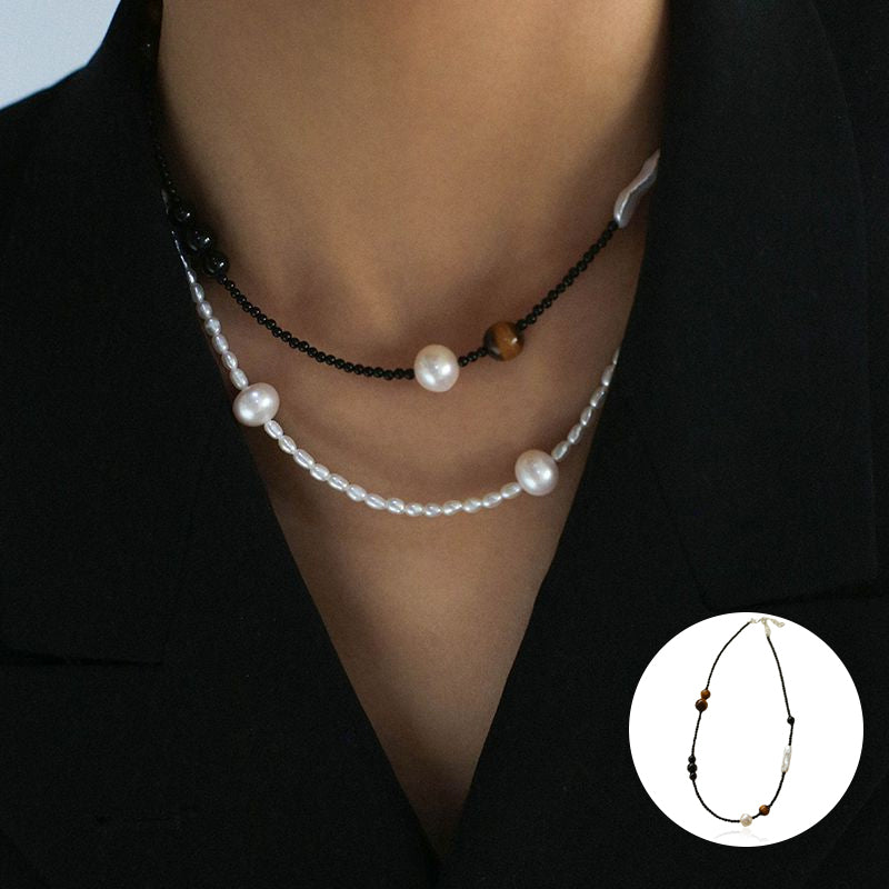 MIDNIGHT TIGER EYE NECKLACE