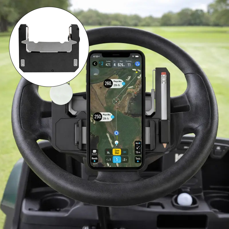 Golf Cart Steering Wheel Phone Mount
