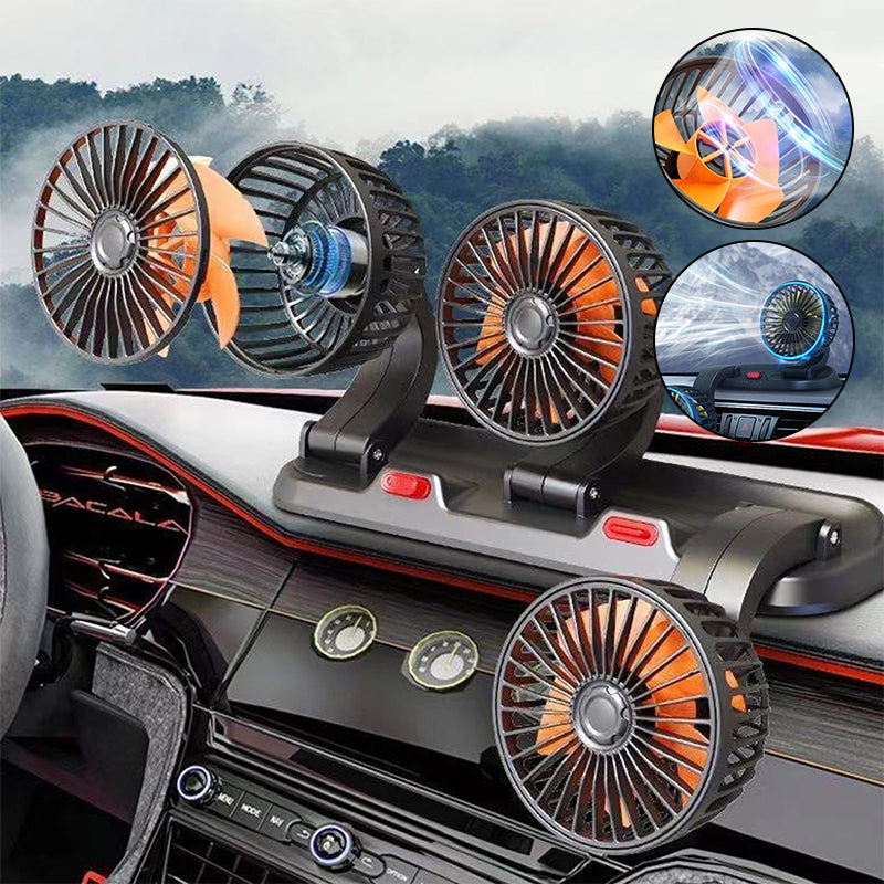 Portable Multi-Head Automotive Cooling Fan