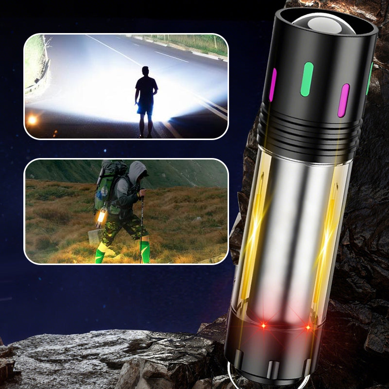 White Laser Zoom Flashlight