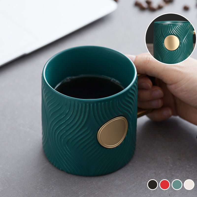 Corrugated Trendy Coffee Cup(with spoon)