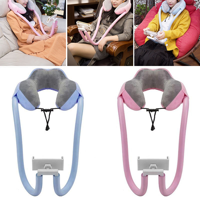 U-shaped pillow cell phone holder