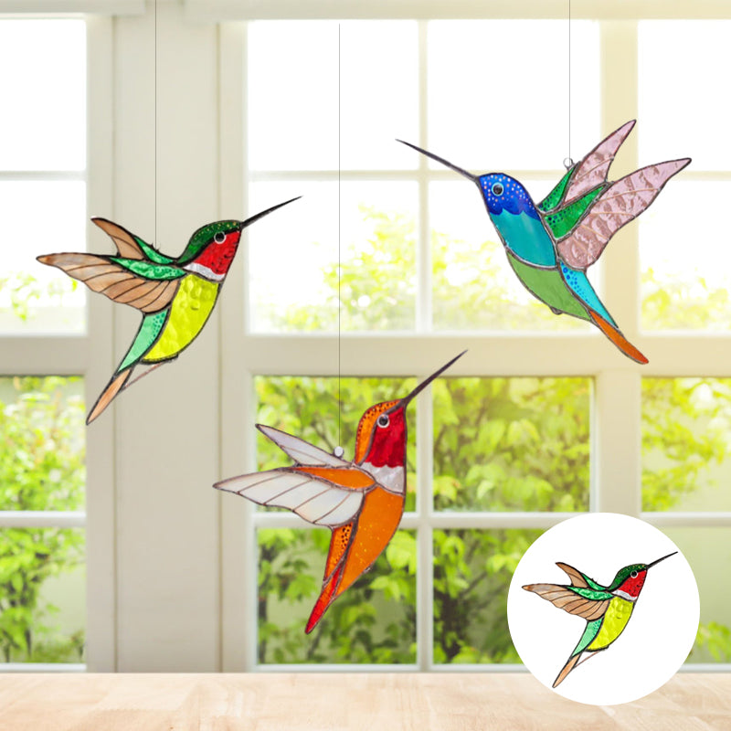 Hummingbird Suncatcher Window