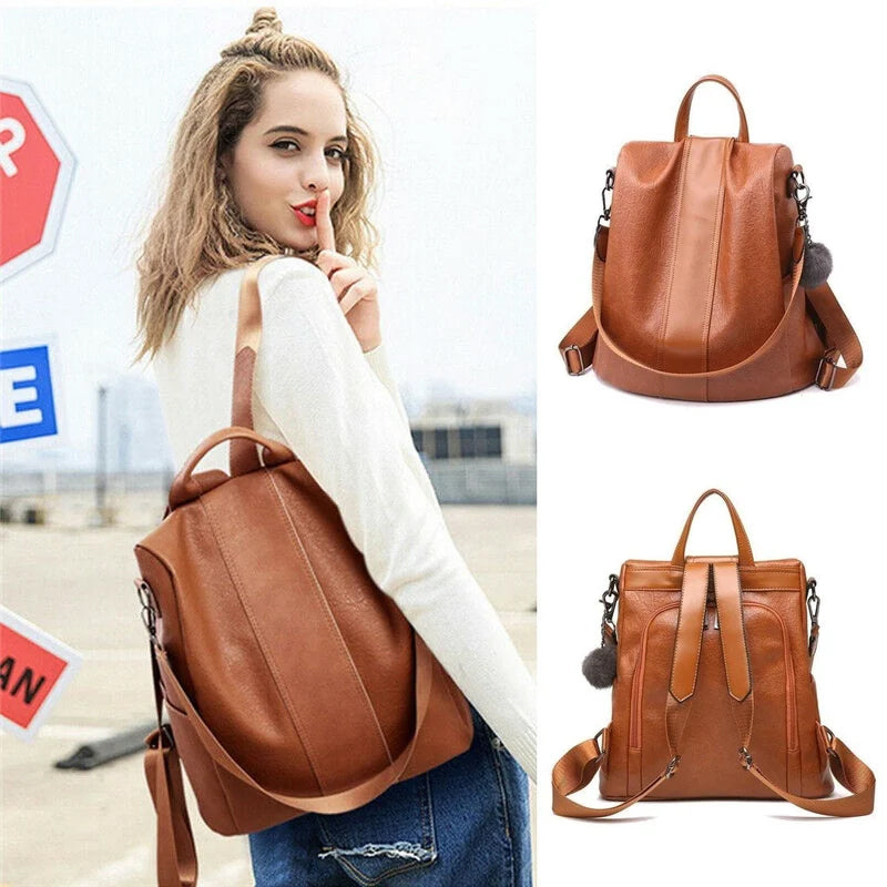 PU Leather Anti-theft Shoulder Bag