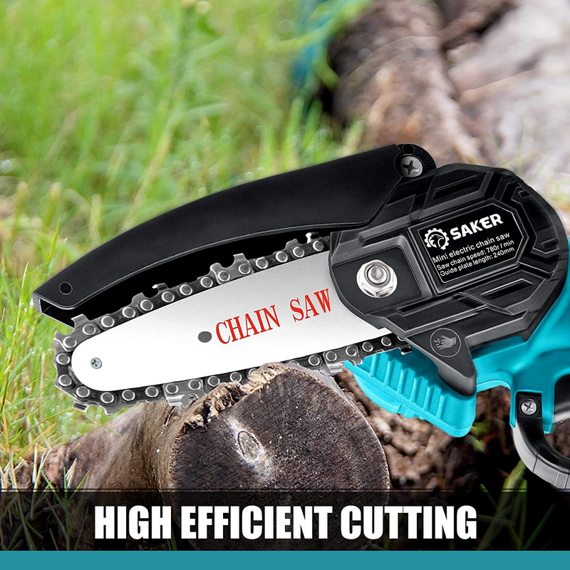 Saker 4 Inch Mini Chainsaw Portable Electric Chainsaw