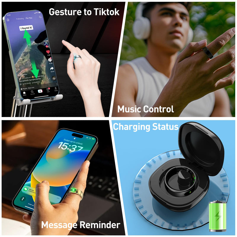 Smart Ring Health Tracker for Women & Men