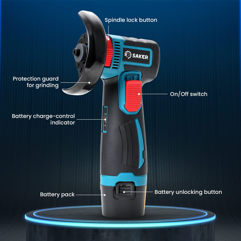 Brushless Angle Grinder(One Battery)