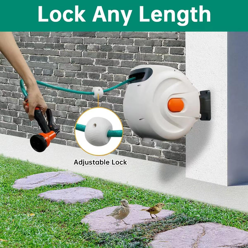 Automatic retractable hose reel