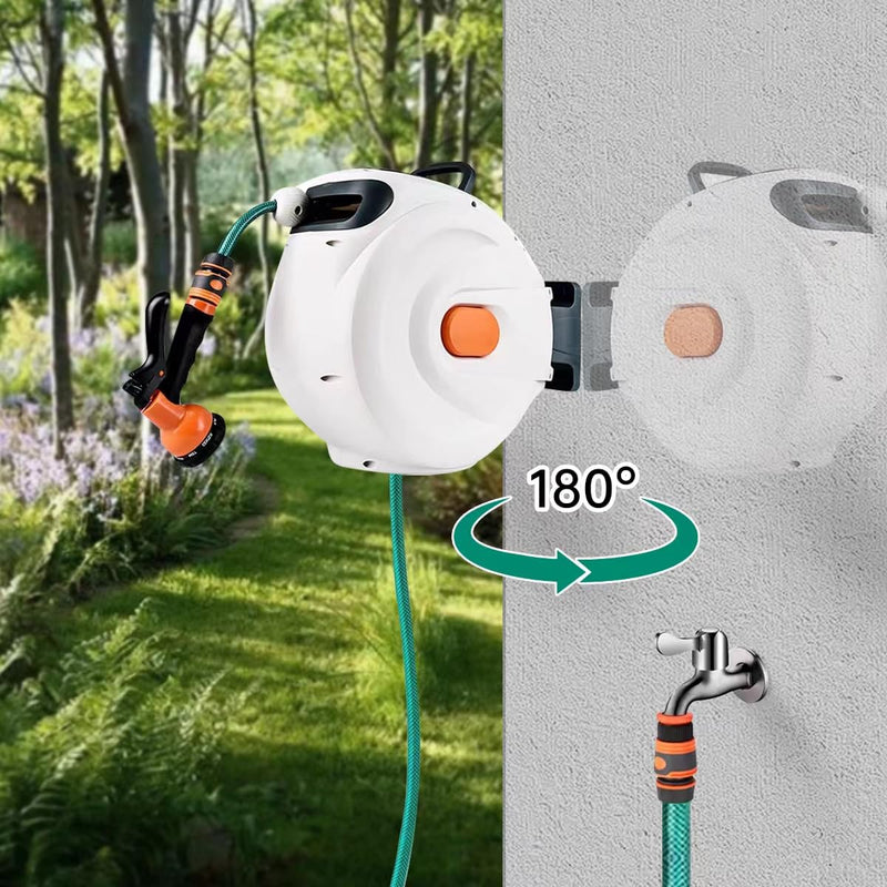 Automatic retractable hose reel