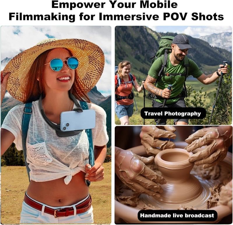 Neck Phone Holder for Recording