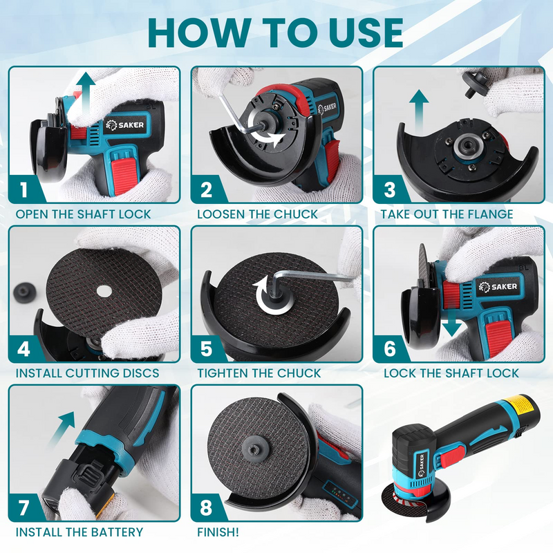 Brushless Angle Grinder(One Battery)