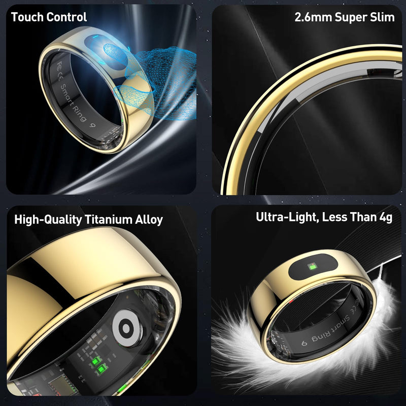 Smart Ring Health Tracker for Women & Men