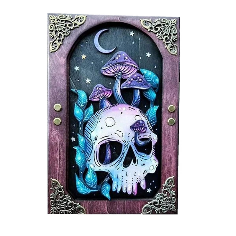 Mushroom Sunflower Skull Journal