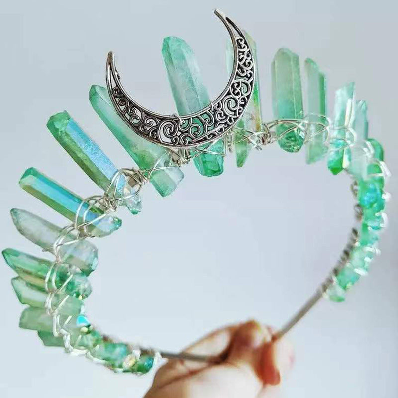 Crystal crown tiara