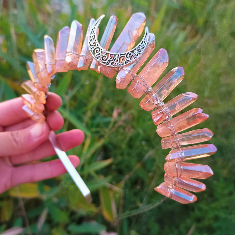 Crystal crown tiara