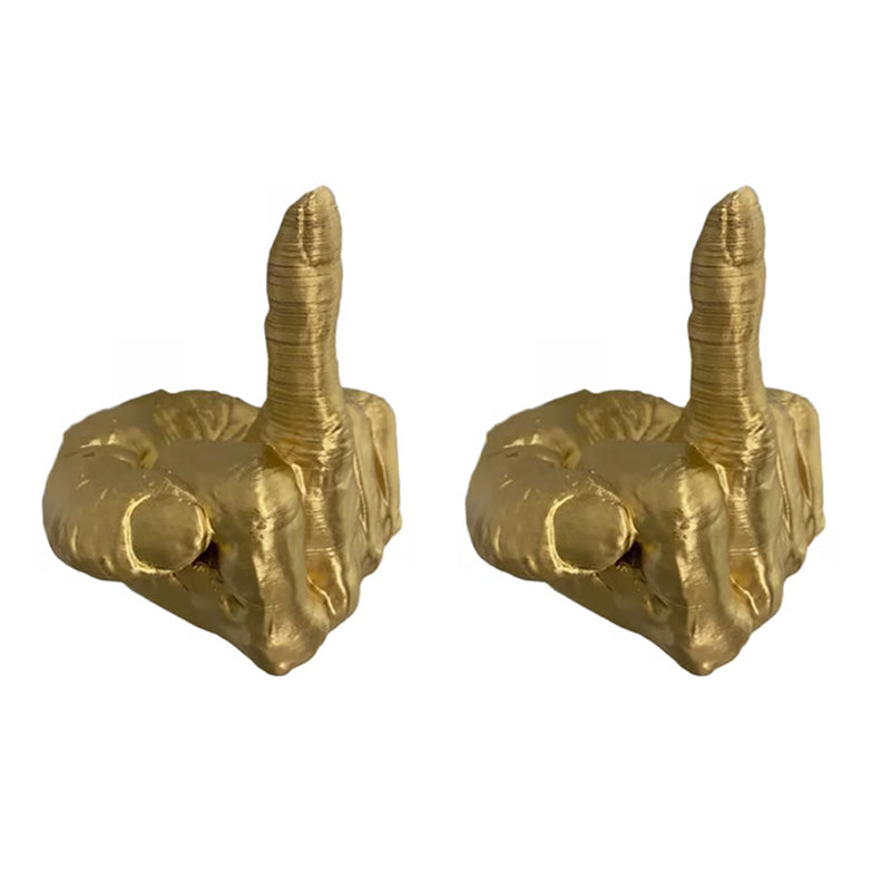 Wall mounted middle finger hook