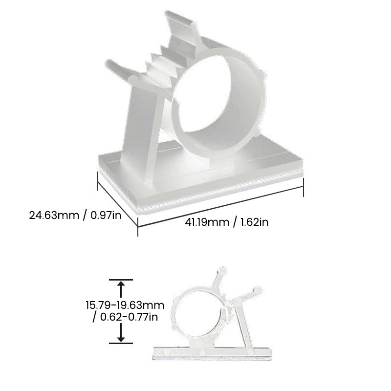 Adhesive Fixed Seat Wire Clip Adjustable Fixing Clip