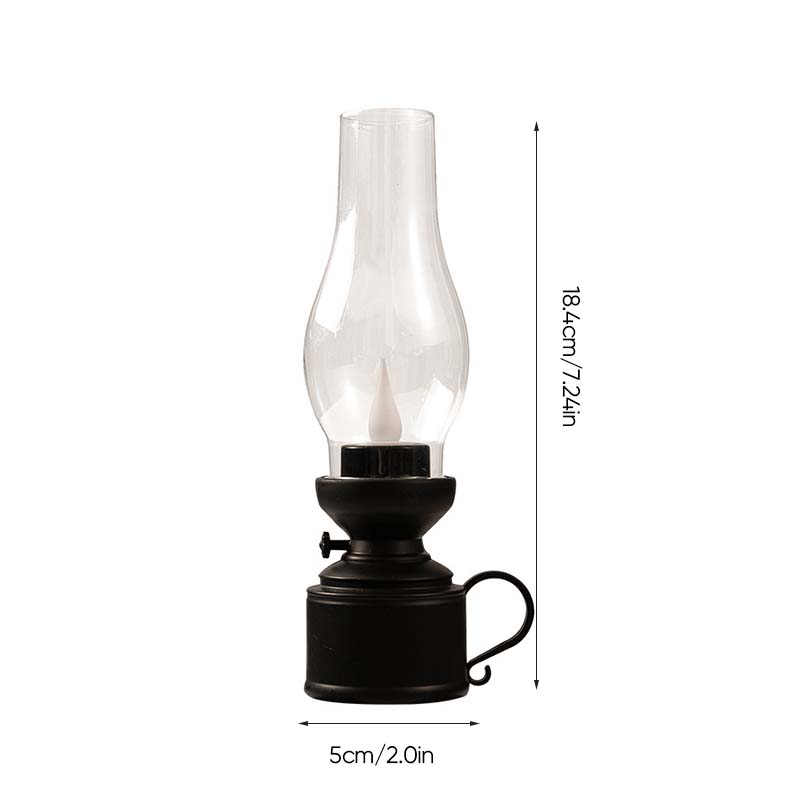 ✨🕯️LED Vintage Kerosene Lamp Electronic Swing Candle