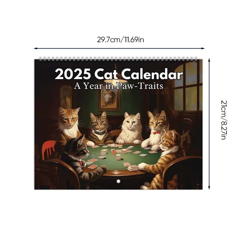 🐱Iconic Cat Art 2025 Calendar - Masterpieces Reimagined