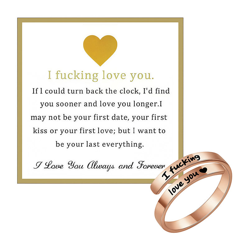 Engraved Heart Spiral Wrap Twist Vintage Promise Rings