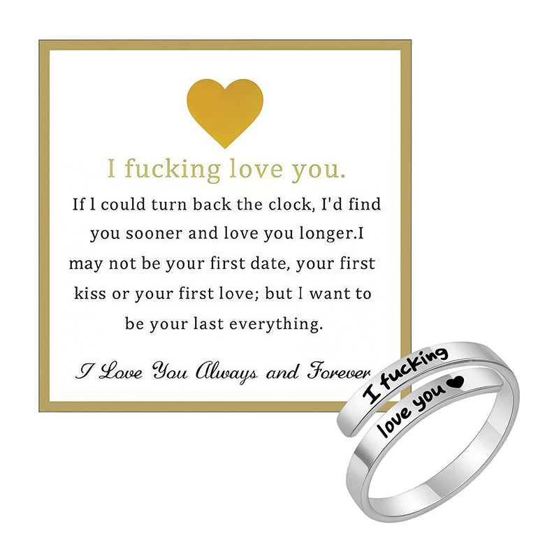 Engraved Heart Spiral Wrap Twist Vintage Promise Rings