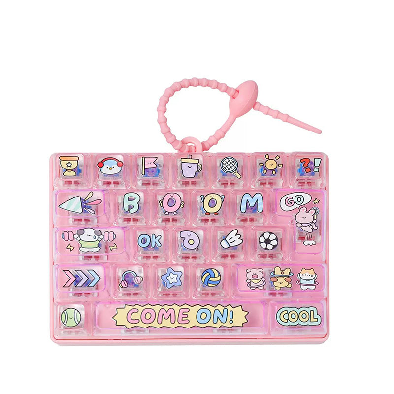 26-Key Keyboard Cute Cartoon Clicky Keyboard Bag Pendant
