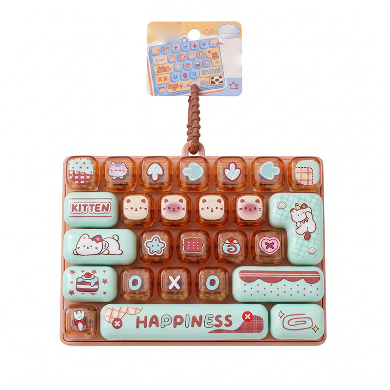 26-Key Keyboard Cute Cartoon Clicky Keyboard Bag Pendant