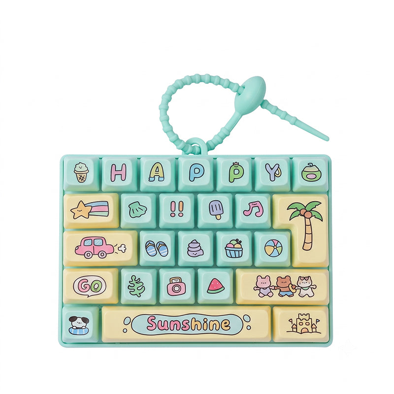 26-Key Keyboard Cute Cartoon Clicky Keyboard Bag Pendant