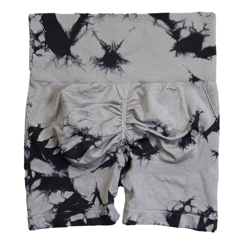 Professional Tie Dye Seamless Yoga Shorts