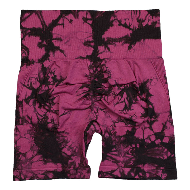 Professional Tie Dye Seamless Yoga Shorts