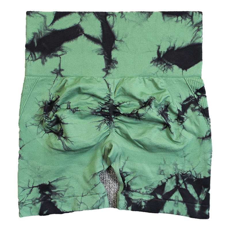 Professional Tie Dye Seamless Yoga Shorts