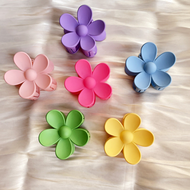 Frosted Flower Clip